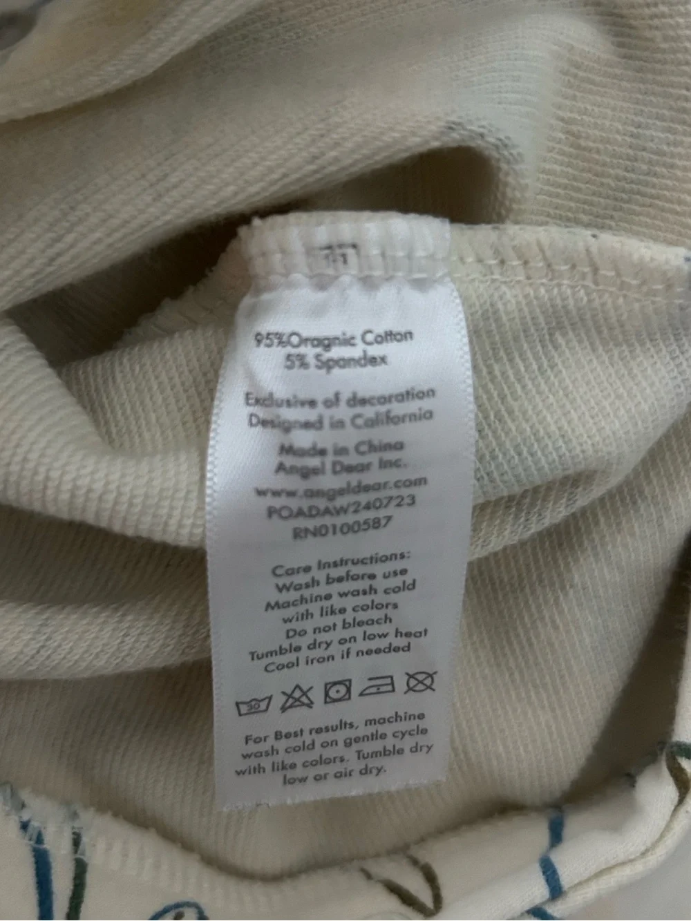 Angel Dear Cream Dinosaur Outfit & Old Navy Sweater Set